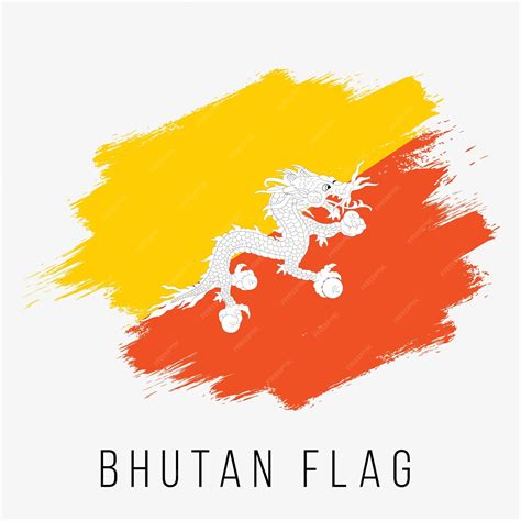 Premium Vector | Bhutan vector flag bhutan flag for independence day