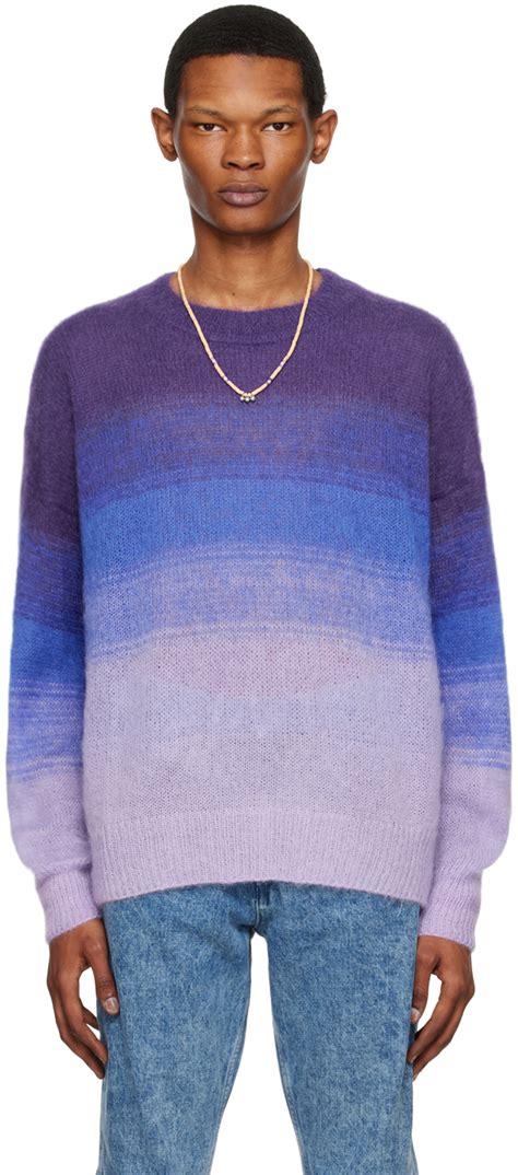 Isabel Marant Drussell Mohair Blend Sweater In Royal Blue Lilac Modesens