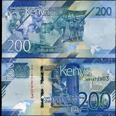 Kenya 200 Shillings 2019 P 54 UNC EBay