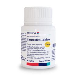 Carprofen Tablets (Caplets), 75mg