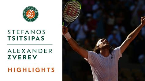 Stefanos Tsitsipas vs Alexander Zverev - Semifinal Highlights | Roland ...