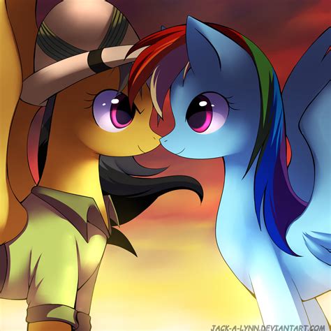 Safe Artist Jacky Bunny Daring Do Rainbow Dash Daringdash Female Lesbian