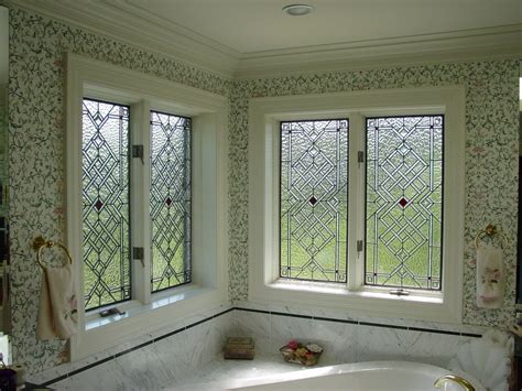 Leaded & Beveled Glass Windows - old - Brooks Beveled Edges