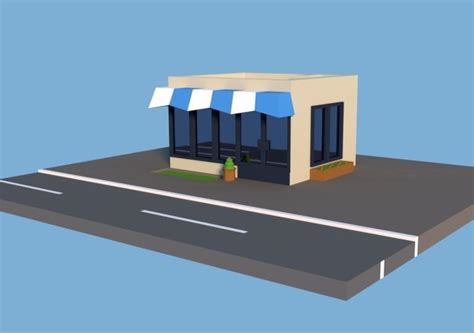 Low Poly Shop | CGTrader