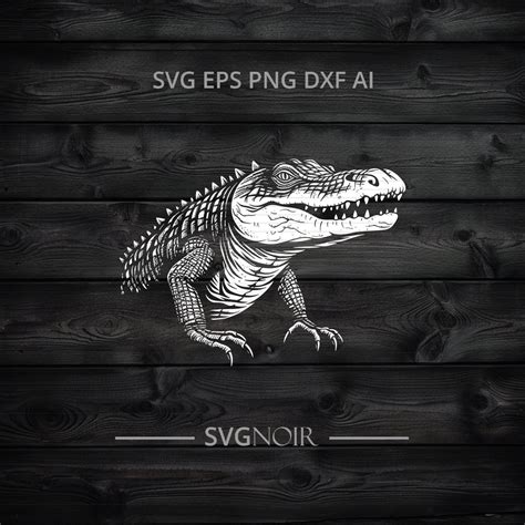 American Alligator Svg Png Eps Dxf Svg Ai Etsy