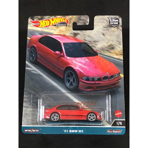 風火輪 hot wheels 汽車文化 峽谷 勇士 01 寶馬 bmw m5 e39 精裝 膠胎 蝦皮購物
