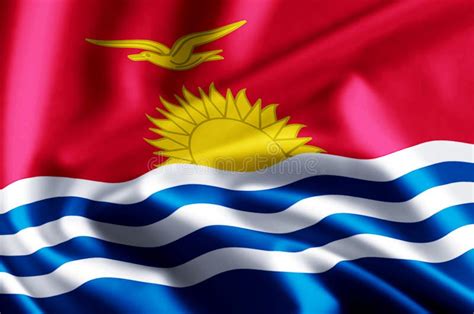 Ejemplo De La Bandera De Kiribati Stock de ilustración Ilustración de