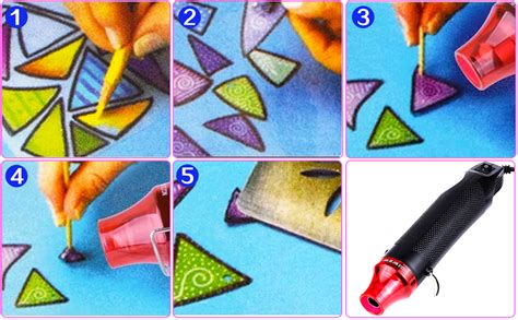 Mini Heat Gun Heat Shrink Tubing Kit W V Portable Epoxy Resin Hot Air Gun With CM