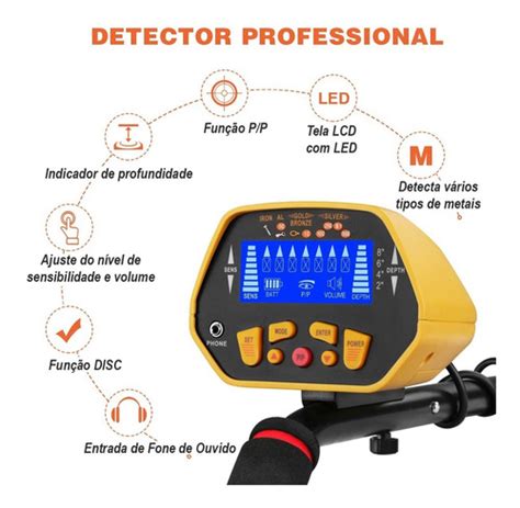 Detector Metais Gc Ouro Prata Bronze Ferro Profissional