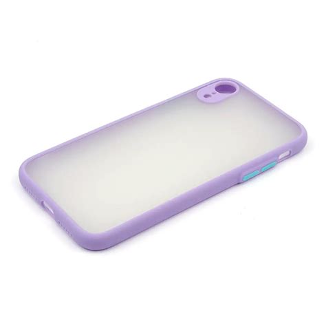 Силиконовый чехол с закрытой камерой Avenger Totu для iPhone Xr Purple ...