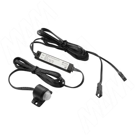 Выключатель инфракрасный (PIR) на движение, черный, 12/24V, 36/72W SW1 ...