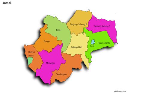 create custom jambi map chart    map maker