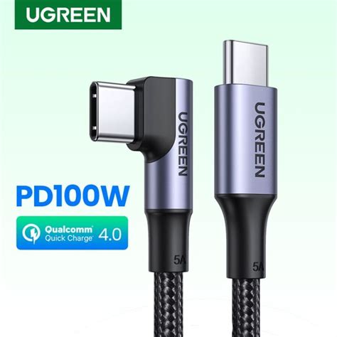 Ugreen 100w Usb C To Type C Cable Games Angle Pd Fast Charging Charger