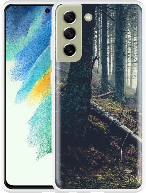 Cazy Hoesje Geschikt Voor Samsung Galaxy S21 FE Dark Forest Bol