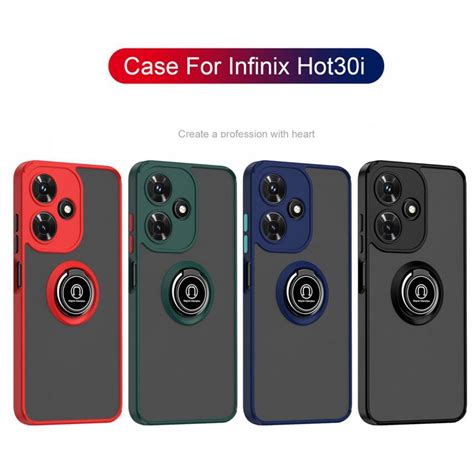 Skin Feel Ring Stand Case Infinix Hot Play S S Nfc I Note G I G