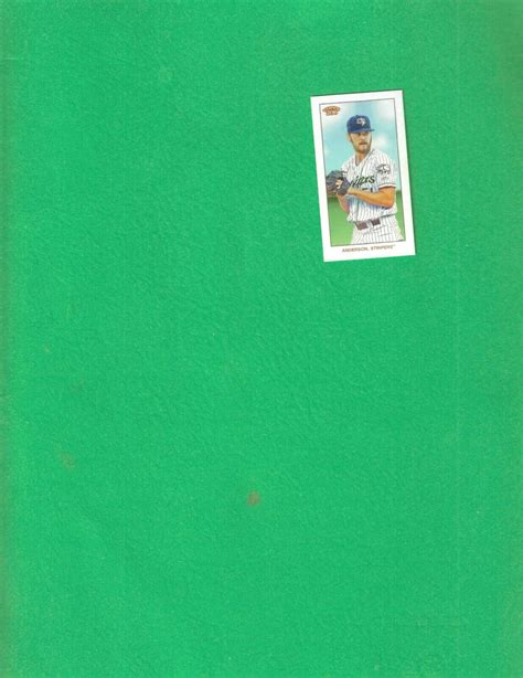 2020 Topps T 206 Ian Anderson SP RC Prospect Piedmont Back Card Wave 3