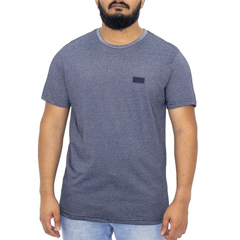 Camiseta Básica Gola Redonda Masculina RG 518 Marinho Marshoes Loja