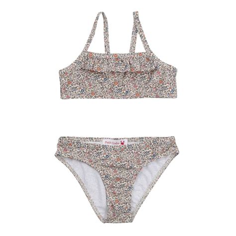 Louisa Bikini With Ruffle Katie Millie Made With Liberty Fabric
