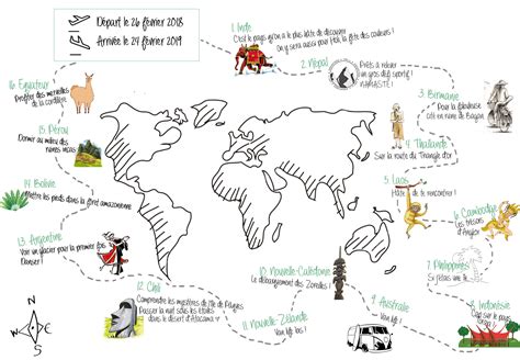 Notre itinéraire Tour du monde Voir le monde avec toi