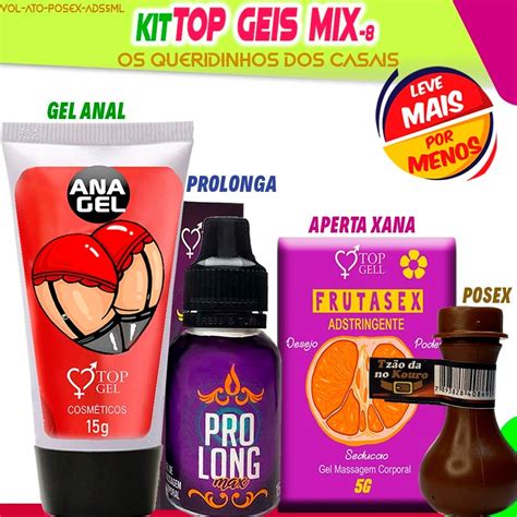 Kit Best Sex Shop Lubrificantes Intimos Sexy 4 Protudos Eróticos Shopee Brasil