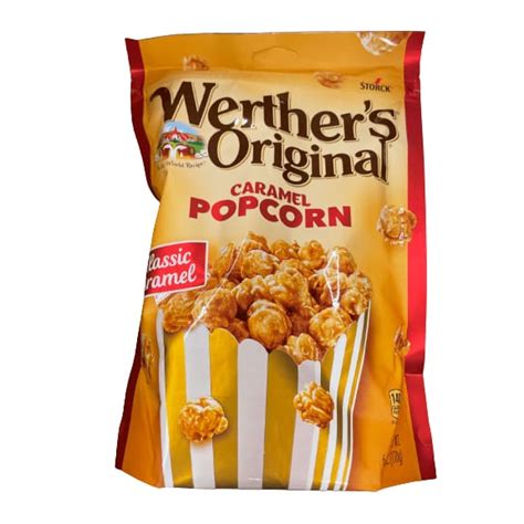 Werthers Original Caramel Popcorn, Resealable Pouch, 6 Oz | ShelHealth