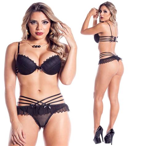 Lingerie Sexy Conjunto Liara Bojo Babado Em Renda SapekaSapekaLingerie SexyVestinSexy