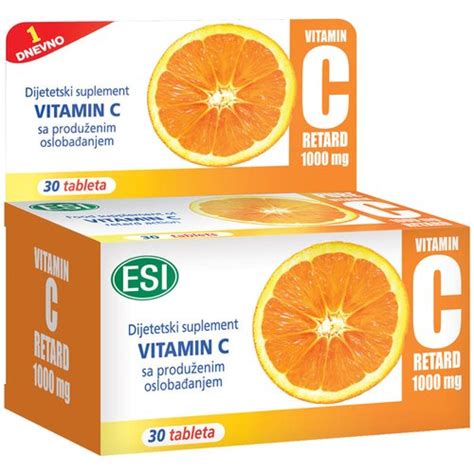 Esi Bgb Italiana Vitamin C Tablete Sa Produ Enim Delovanjem X Mg