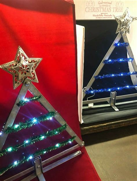 Metal Tabletop Christmas Tree Decoration For Mantel Cubicle Etsy