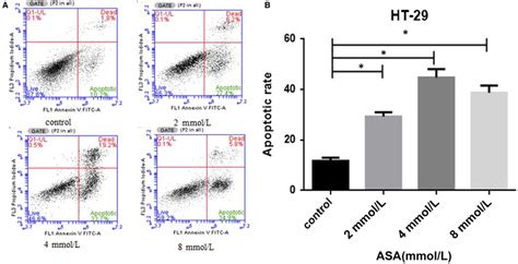 Aspirin Induces The Apoptotic Of Colorectal Cancer Cell A B HT29