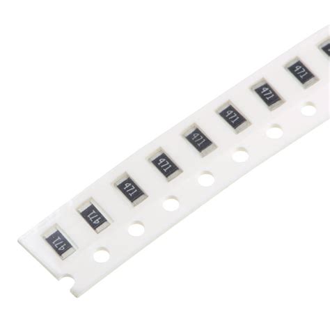 SMD Chip Resistor, 470 Ohm 1/4W 1206 Fixed Resistors, 5% Tolerance ...