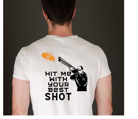 Hit Me With Your Best Shot Skeettrapclay Shooting T Shirt Long