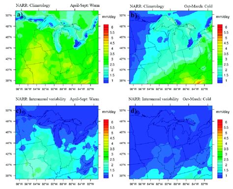 Same As Figure 2 But For North American Regional Reanalysis NARR Data