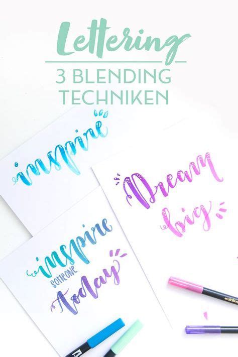 Lettering Blending Techniken F R Tolle Farbverl Ufe Mein Feenstaub