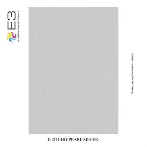 Thickness Mm Wooden E Hg Pearl Silver Acp Sheet At Sq Ft In