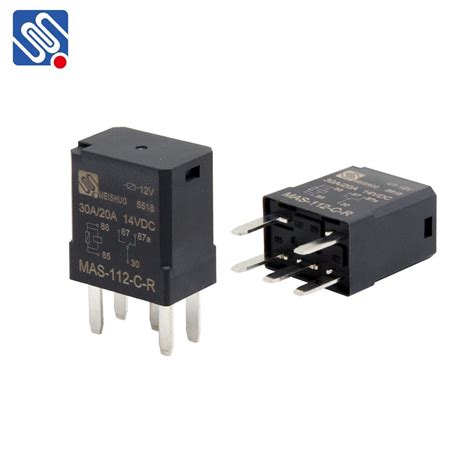 Meishuo Mas 112 C R 12V 24V Auto Relay 12V 20 30A 5pin Relay 12V