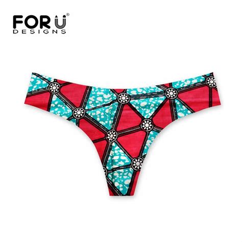 Forudesigns Panties Sexy Women Underwear African Traditional Printed Briefs Seamless Lingerie