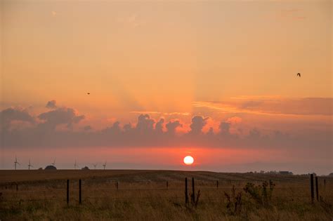 Wallpaper Landscape Sunset Sea Hill Sunrise Evening Mist Sun