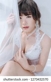 Sexy Woman White Lingerie On Bed Stock Photo Shutterstock