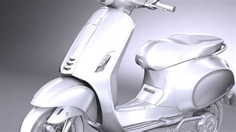 Piaggio Vespa Elettrica 2018 3d Modell 199 Obj Max Ma Lwo Fbx C4d 3ds Free3d