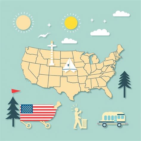 simple america map pictures freepik