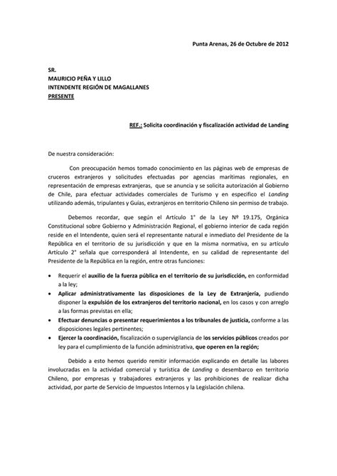 Carta Intendente