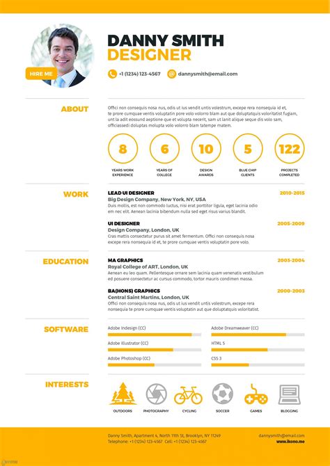 Graphic Designer Resume Template Free Professional Resume Template ...