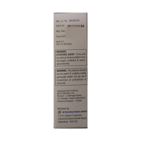 Buy Docetero Rtu Mg Injection S Online At Upto Off Netmeds