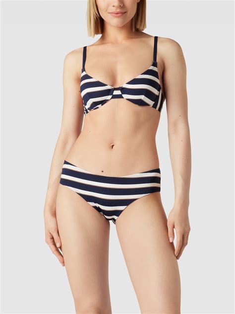 Kup Online Esprit Bikini Ze Wzorem W Paski Model Brela Granatowy