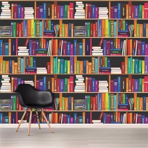Livro Papel De Parede - Papel de Parede Personalizado Biblioteca de Livros