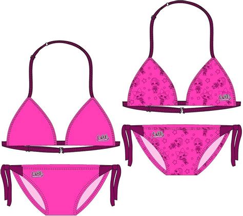 Cerd Bikini Ni A Lol De Piezas Traje De Ba O Rosa A Os Para Ni As Amazon Es Moda