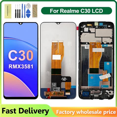 6,5 "для OPPO Realme C30 RMX3581, RMX3623 ЖК-дисплей с сенсорным ...