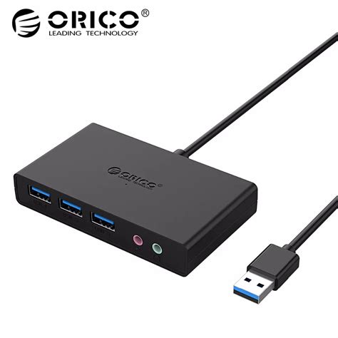 Orico High Speed Ports Usb Hub With Earphone And Microphone Ports