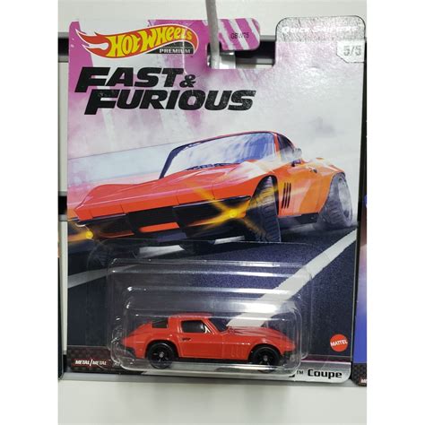 Hot Wheels Velozes E Furiosos Premium 65 Corvette Sting Ray Coupe Shopee Brasil
