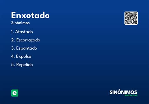 O Que Significa Enxotado - Enxotado - Significado e Sinônimo - escreva.ai